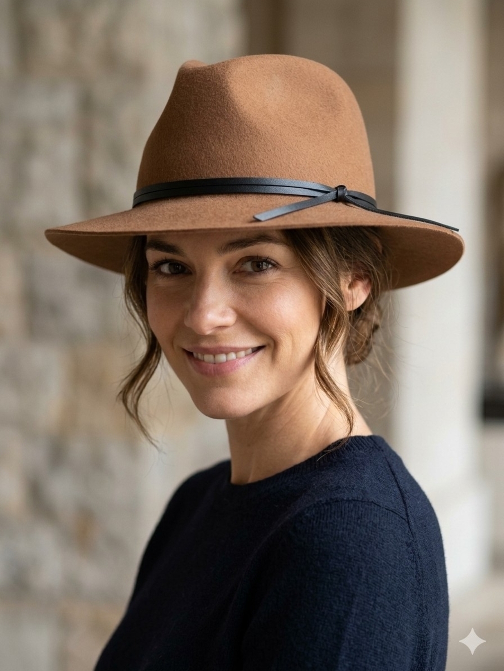 San Diego Hat Company Womens Orchard Hill Wool Felt Fedora One Size Adjustable
